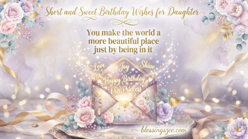 Short and Sweet Birthday Wishes for Daughter