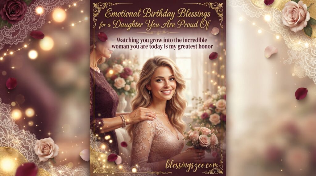 Emotional Birthday Blessings for a Daughter You Are Proud Of