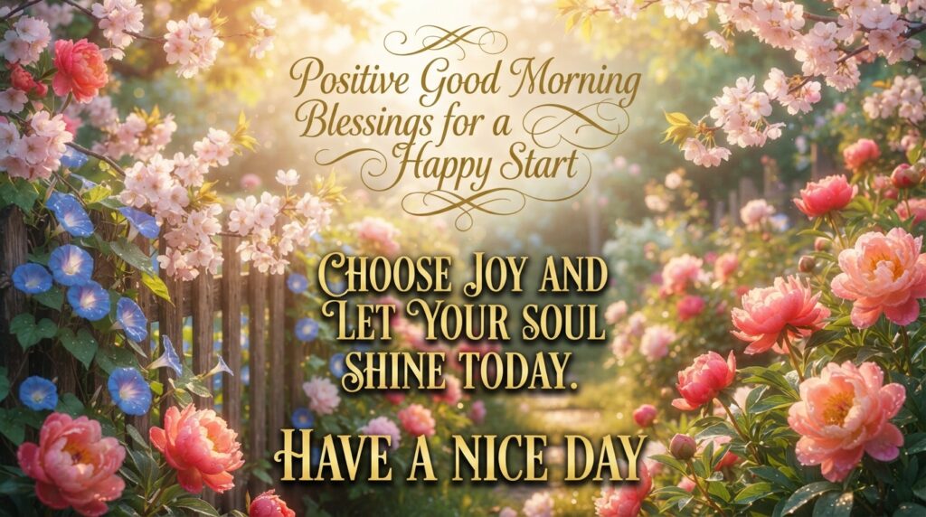 Positive Good Morning Blessings for a Happy Start