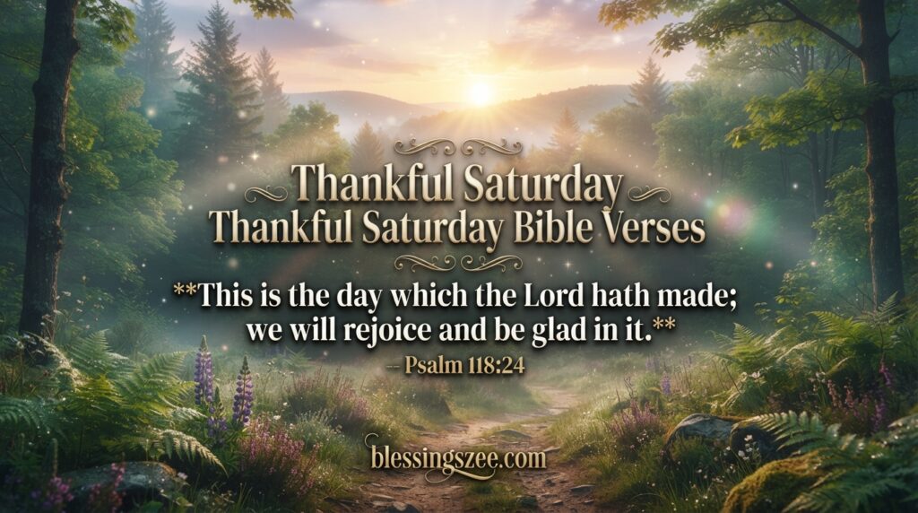 Thankful Saturday Bible Verses