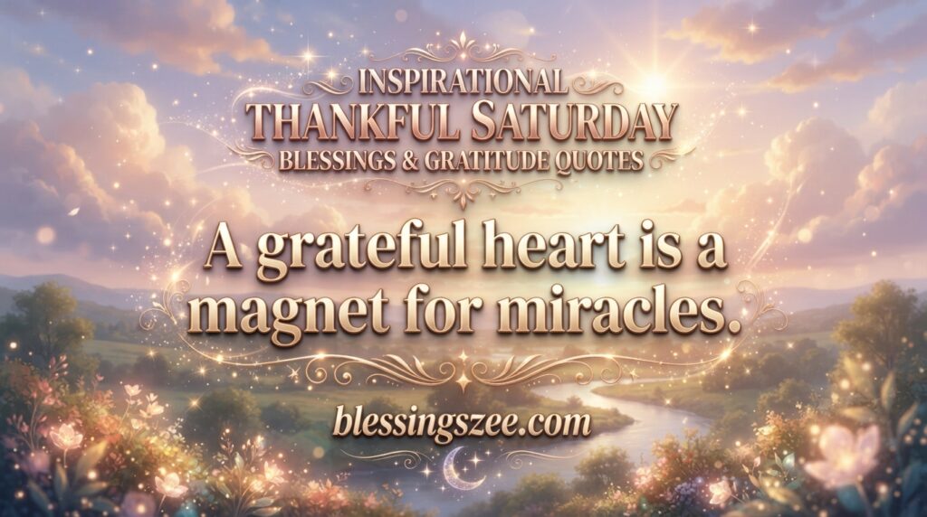 Inspirational Thankful Saturday Blessings & Gratitude Quotes
