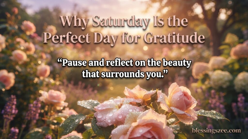 Why Saturday Is the Perfect Day for Gratitude