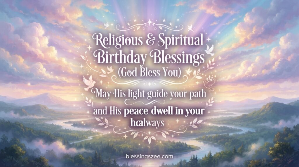 Religious & Spiritual Birthday Blessings (God Bless You)