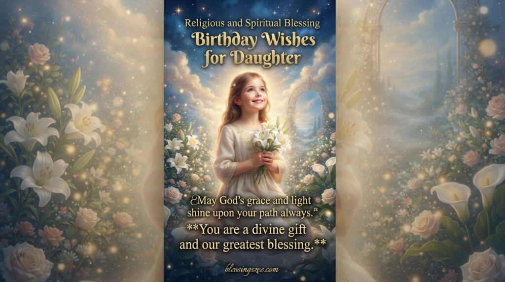 Religious and Spiritual Blessing Birthday Wishes for Daughter