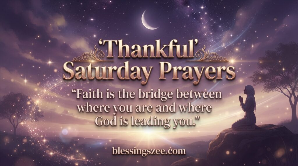 Thankful Saturday Prayers