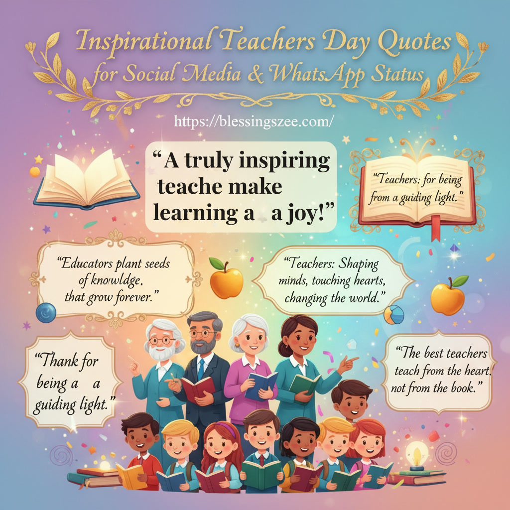 Inspirational Teachers Day Quotes for Social Media & WhatsApp Status