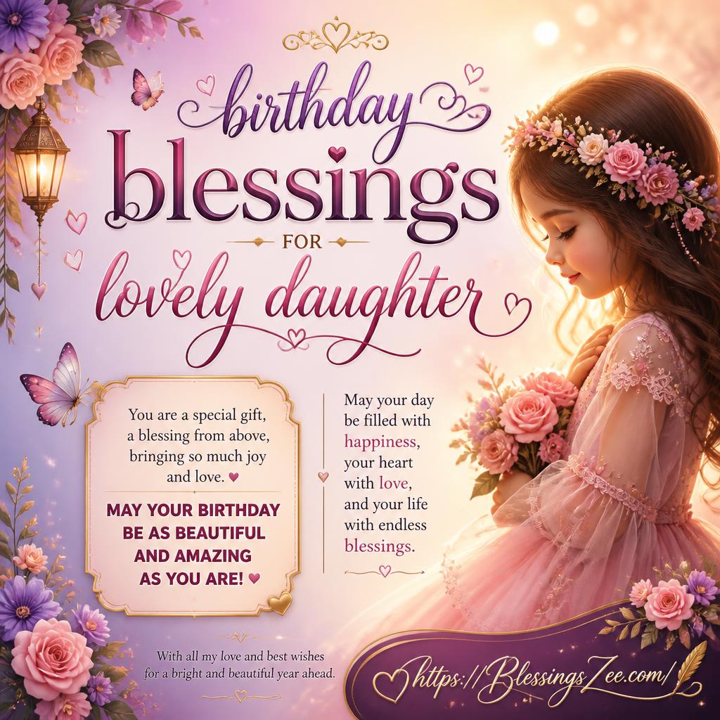 Birthday Blessings for Daughter