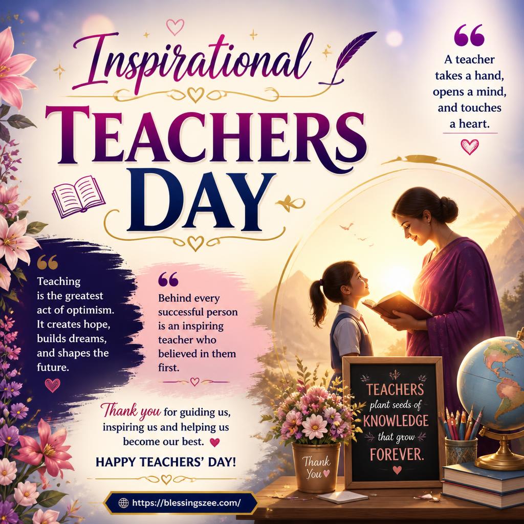 Inspirational Teachers Day Quotes & Wishes 2026