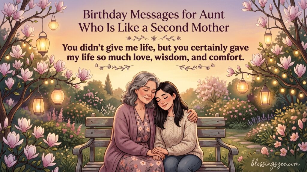 Birthday Messages for Aunt Who Is Like a Second Mother