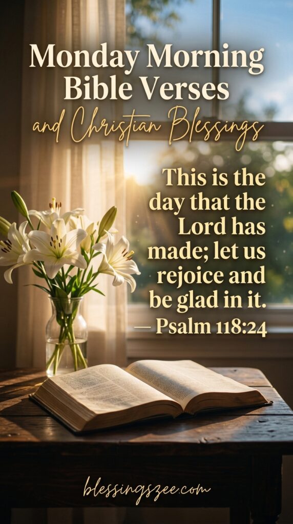 Monday Morning Bible Verses and Christian Blessings