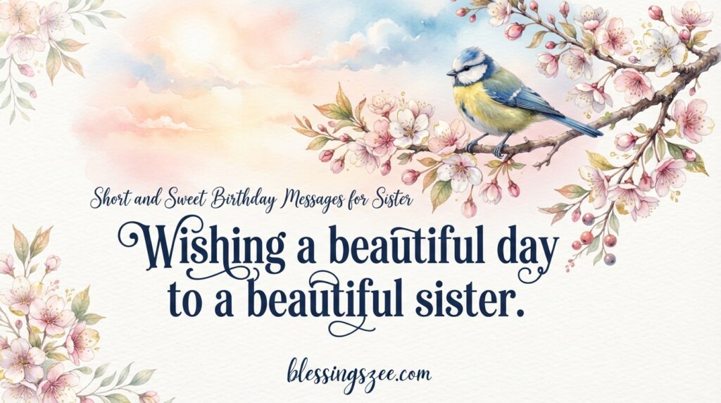 Short and Sweet Birthday Messages for Sister