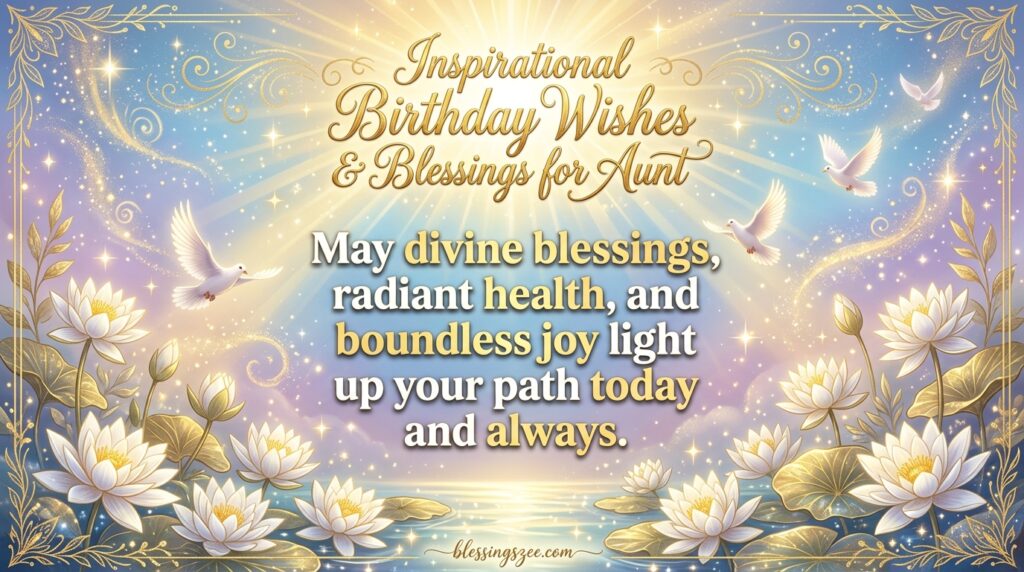 Inspirational Birthday Wishes & Blessings for Aunt