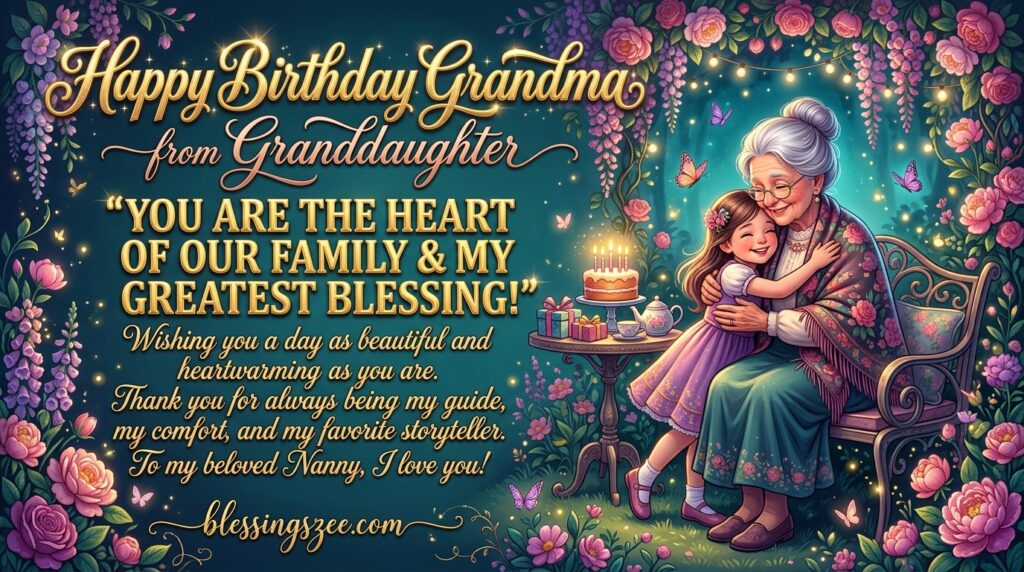 Happy Birthday Grandma from Granddaughter