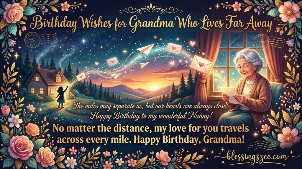 Birthday Wishes for Grandma Who Lives Far Away