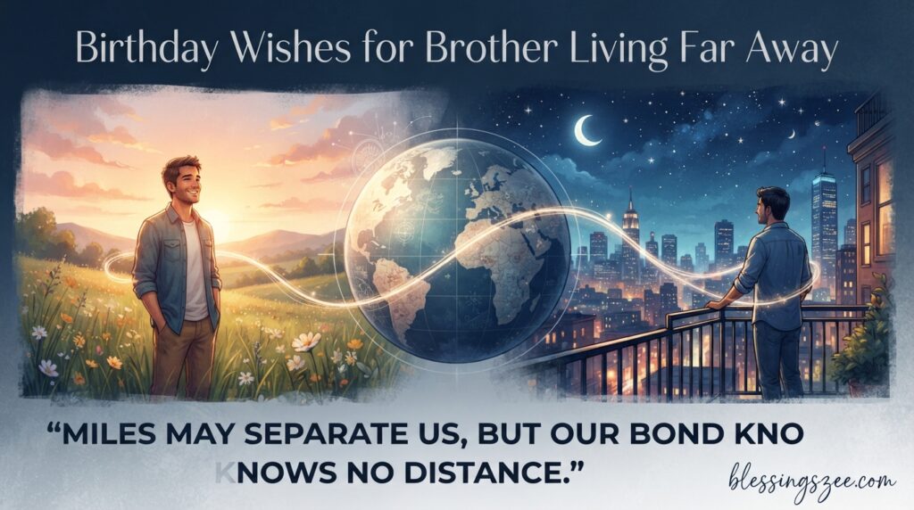 Birthday Wishes for Brother Living Far Away