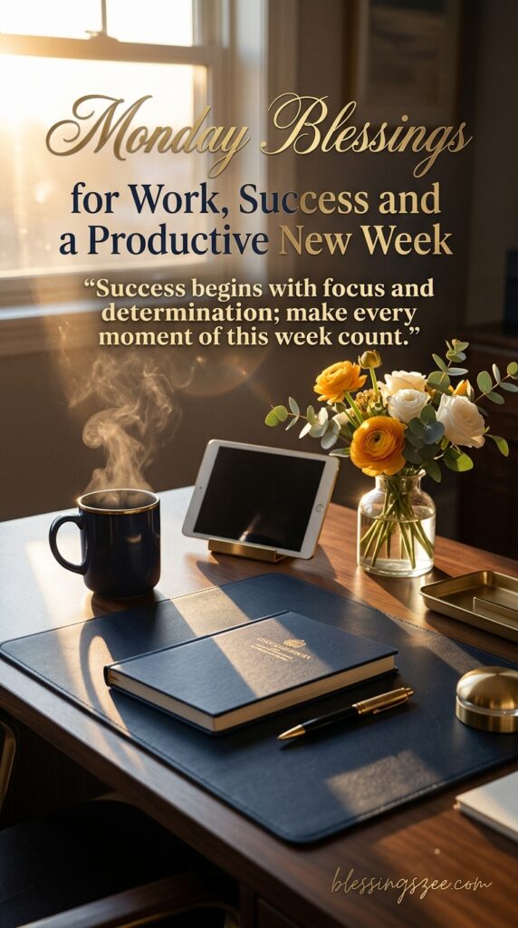 Monday Blessings for Work, Success and a Productive New Week