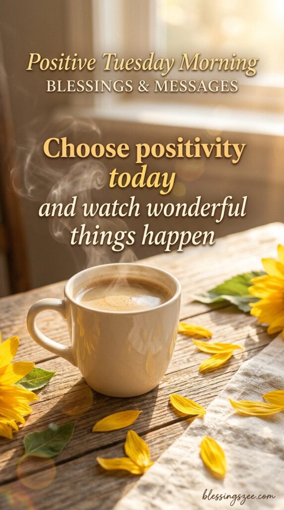 Positive Tuesday Morning Blessings and Messages