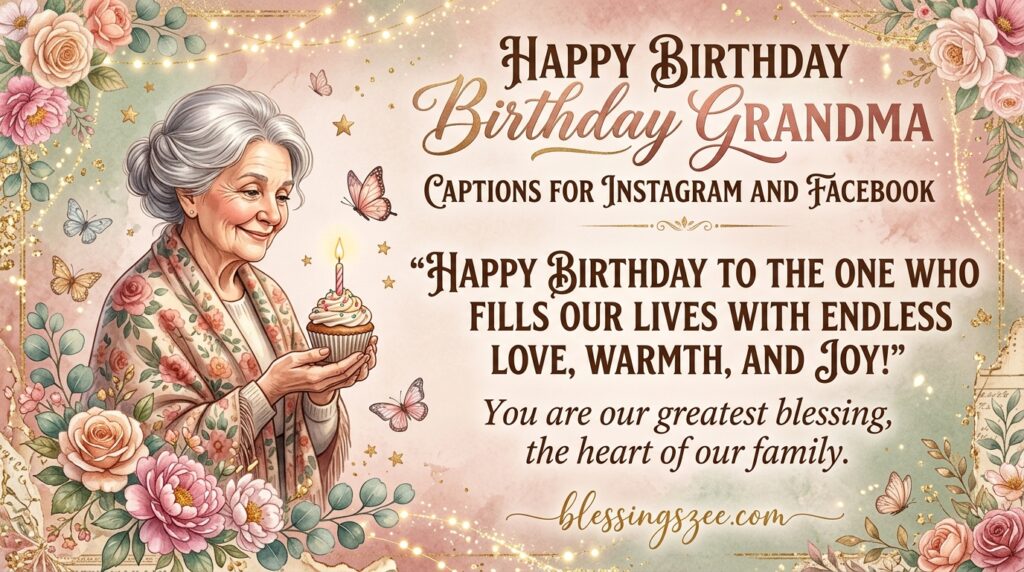Happy Birthday Grandma Captions for Instagram and Facebook