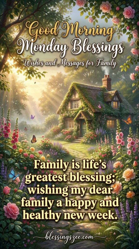 Good Morning Monday Blessings, Wishes and Messages for Family