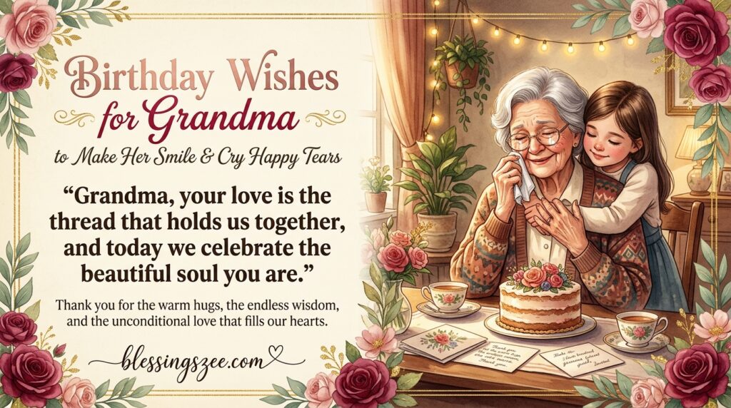 Birthday Wishes for Grandma to Make Her Smile and Cry Happy Tears