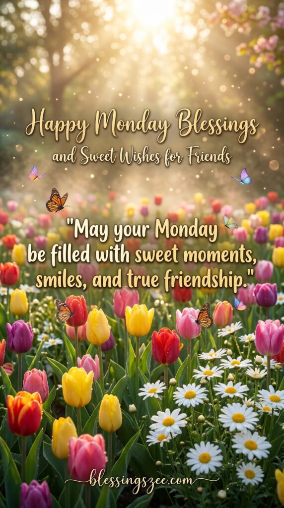 Happy Monday Blessings and Sweet Wishes for Friends