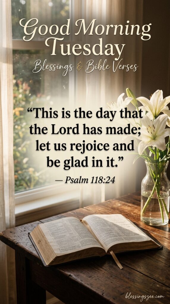 Good Morning Tuesday Blessings Bible Verses