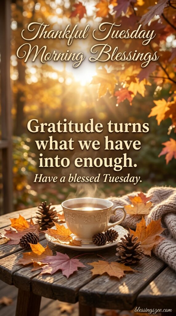 Thankful Tuesday Morning Blessings