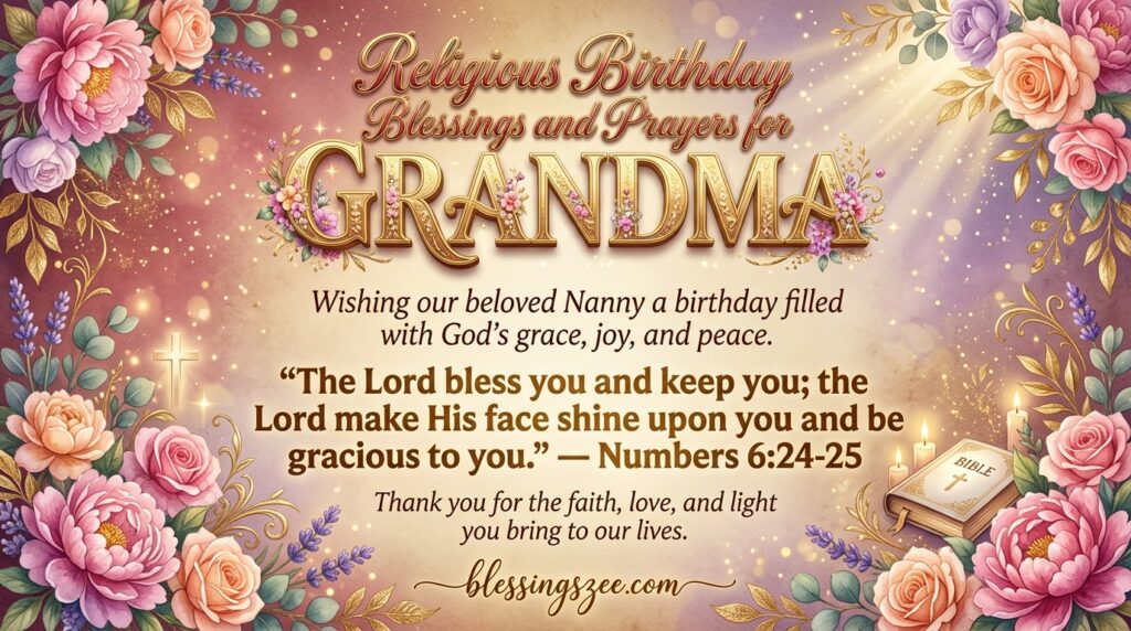 Religious Birthday Blessings and Prayers for Grandma