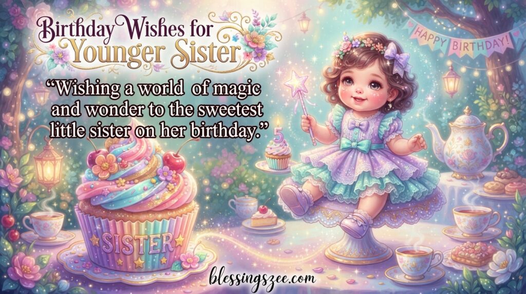 Birthday Wishes for Younger Sister