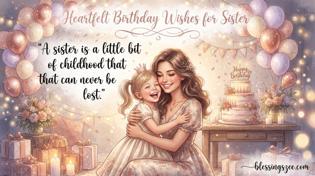 Heartfelt Birthday Wishes for Sister