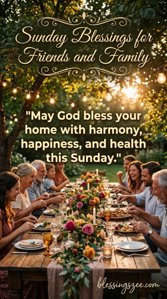 Sunday Blessings for Friends and Family