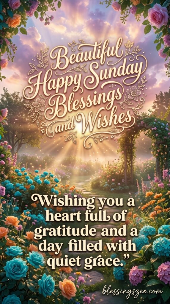Beautiful Happy Sunday Blessings and Wishes
