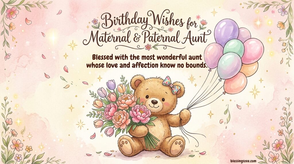 Birthday Wishes for Maternal & Paternal Aunt