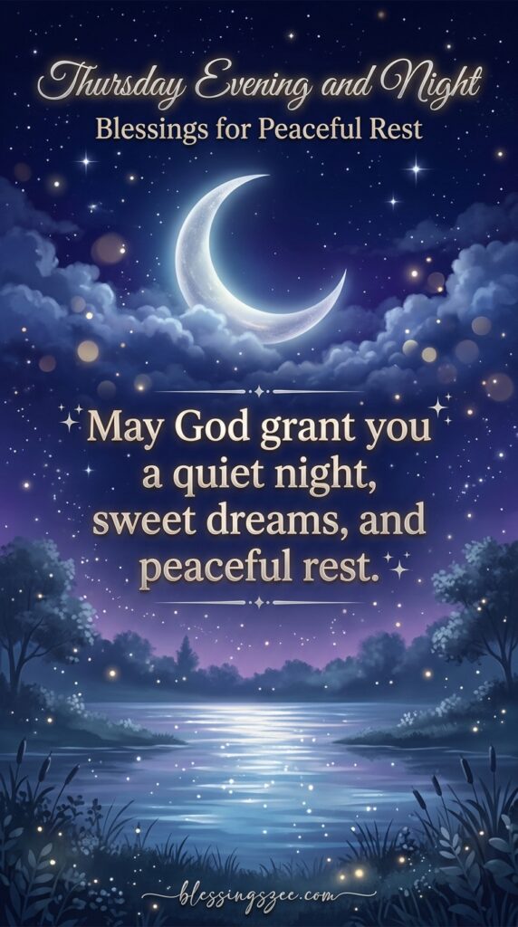 Thursday Evening and Night Blessings for Peaceful Rest