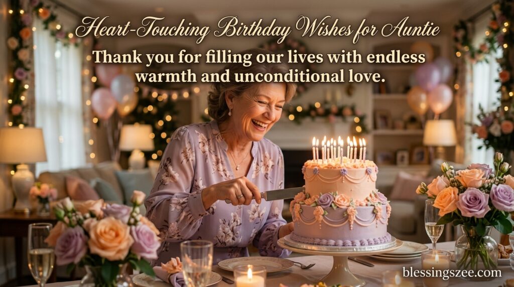 Heart-Touching Birthday Wishes for Auntie