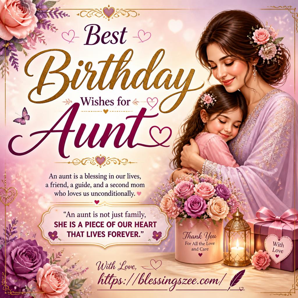 Best Birthday Wishes for Aunt