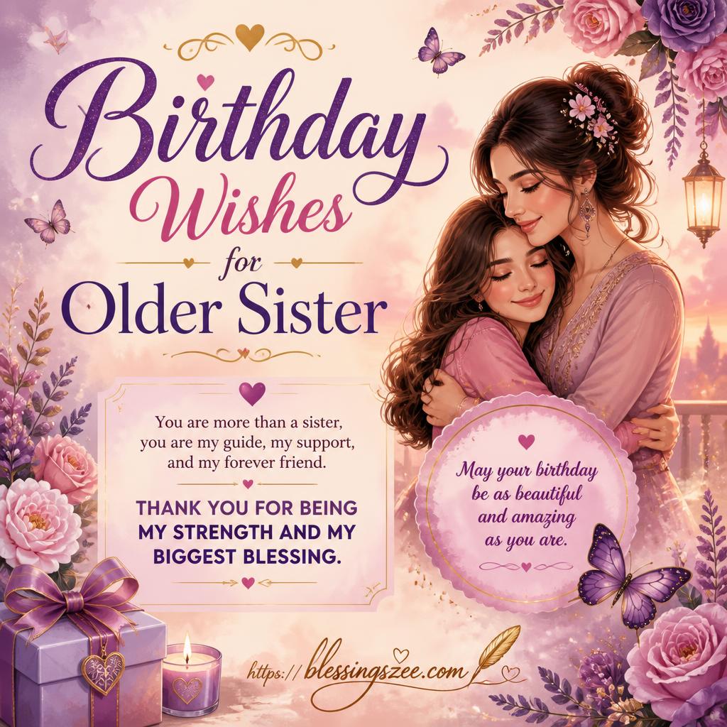 Birthday Wishes for Older Sister