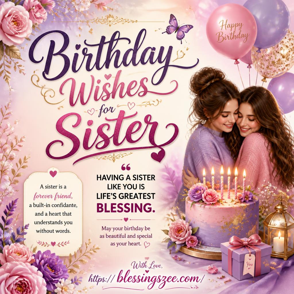 Birthday Wishes for Sister