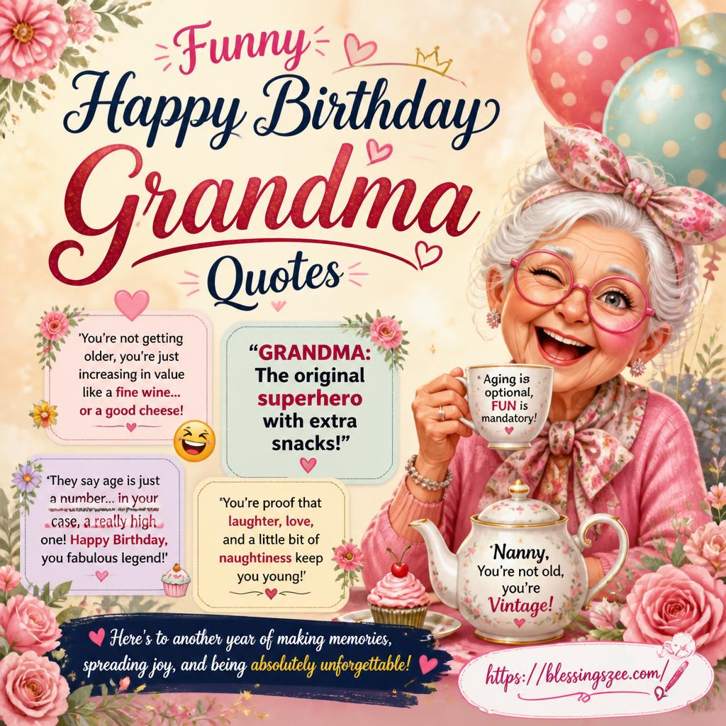 Funny Happy Birthday Grandma Quotes