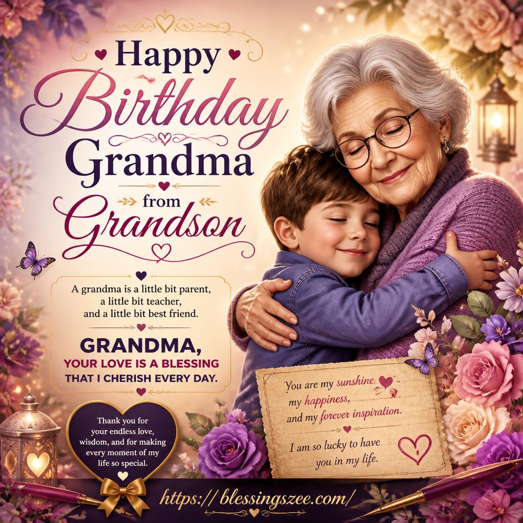 Happy Birthday Grandma from Grandson