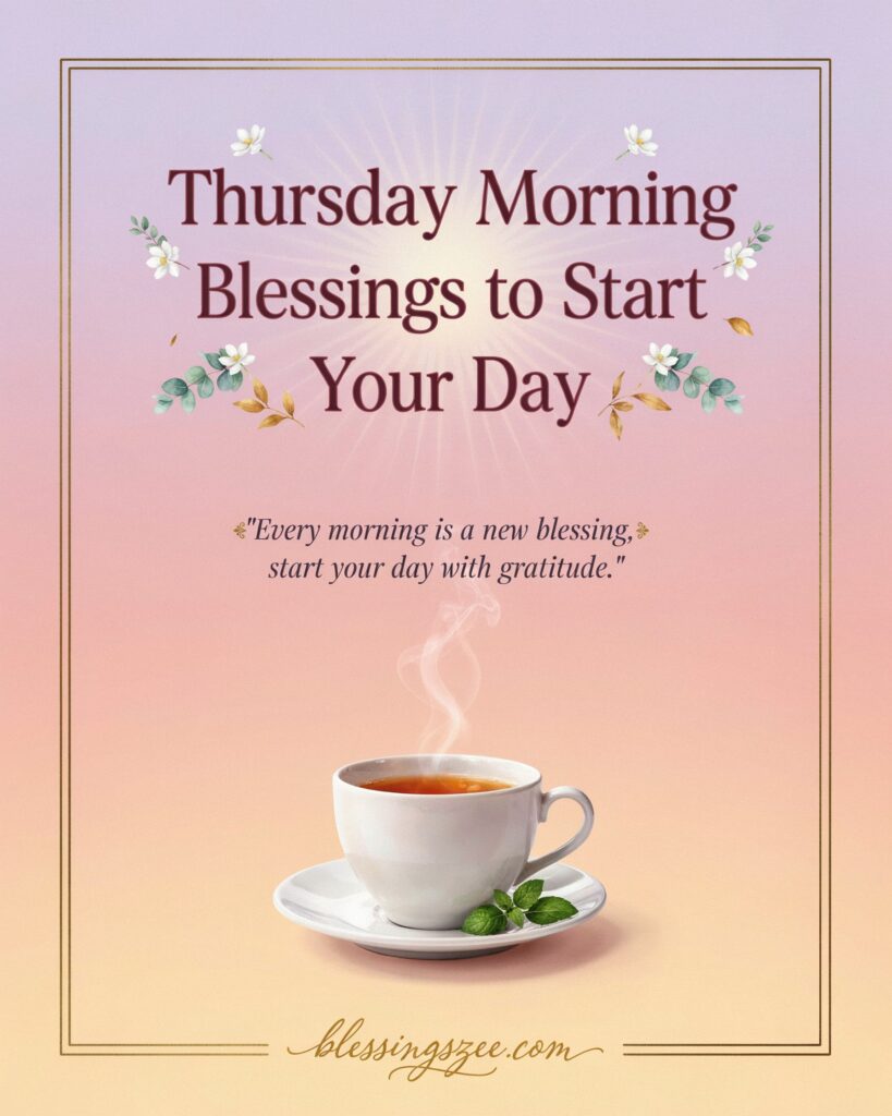 Thursday Morning Blessings to Start Your Day